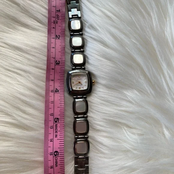 Sterling Silver Watch Mother of Pearl Watch - Picture 3 of 8